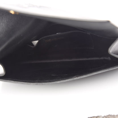 Saint Laurent Calfskin Monogram Large Belle De Jour Clutch Black 5 of 21