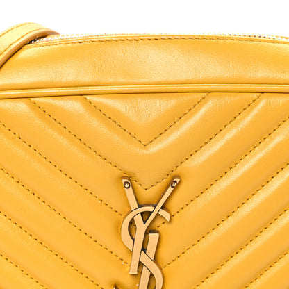 Saint Laurent Calfskin Matelasse Monogram Lou Camera Bag Safran 8 of 12
