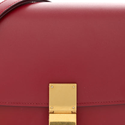 Celine Smooth Calfskin Medium Classic Box Flap Bag Red 8 of 13