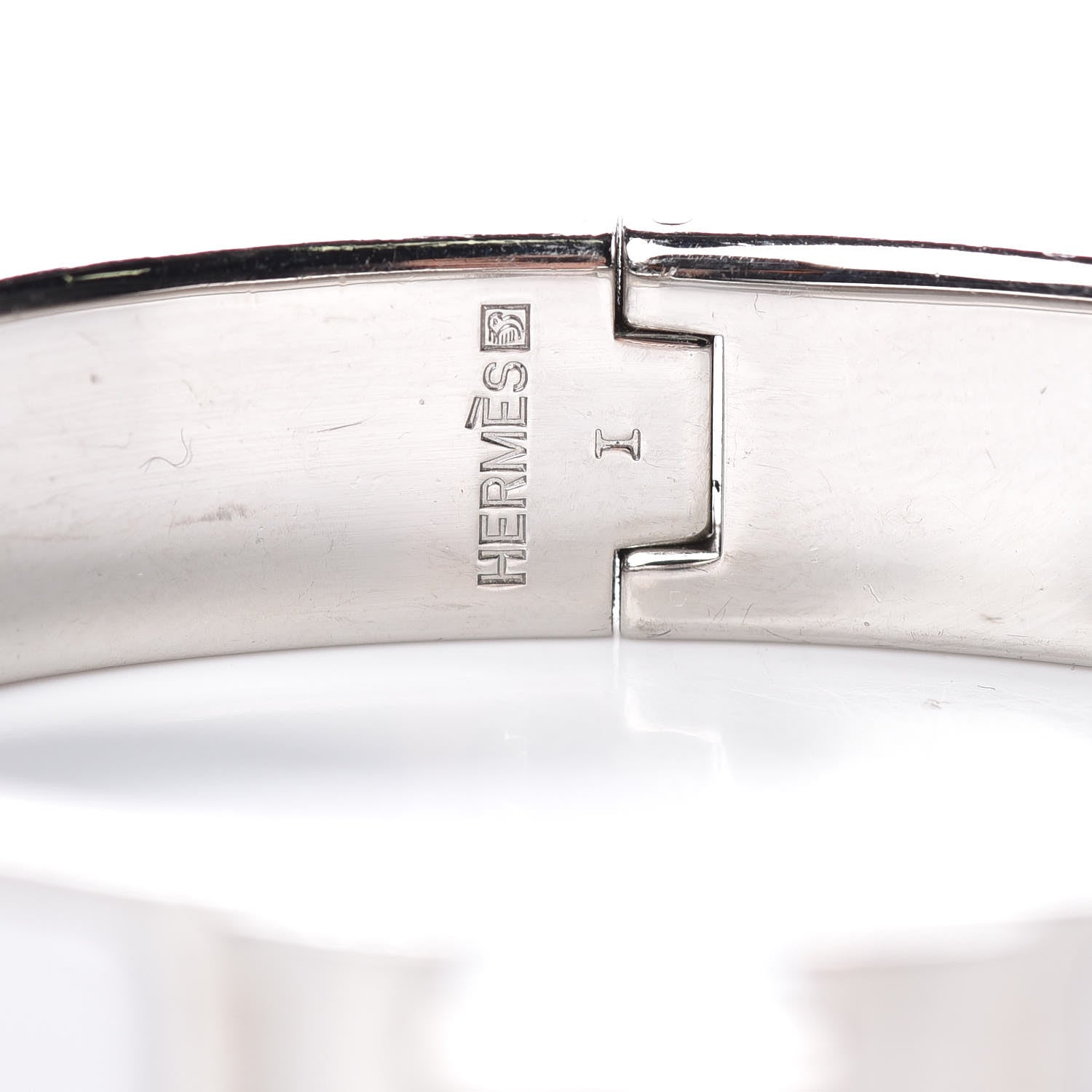 Hermes Enamel Narrow Clic Clac H Bracelet PM White 4 of 5
