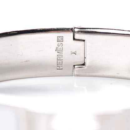 Hermes Enamel Narrow Clic Clac H Bracelet PM White 4 of 5