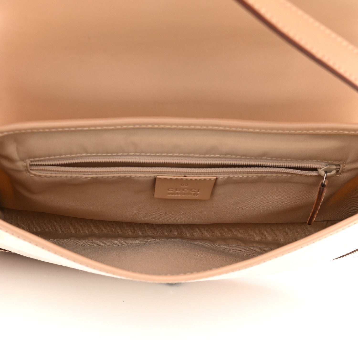 Gucci Monogram Small Jackie O Hobo White Brown 5 of 11