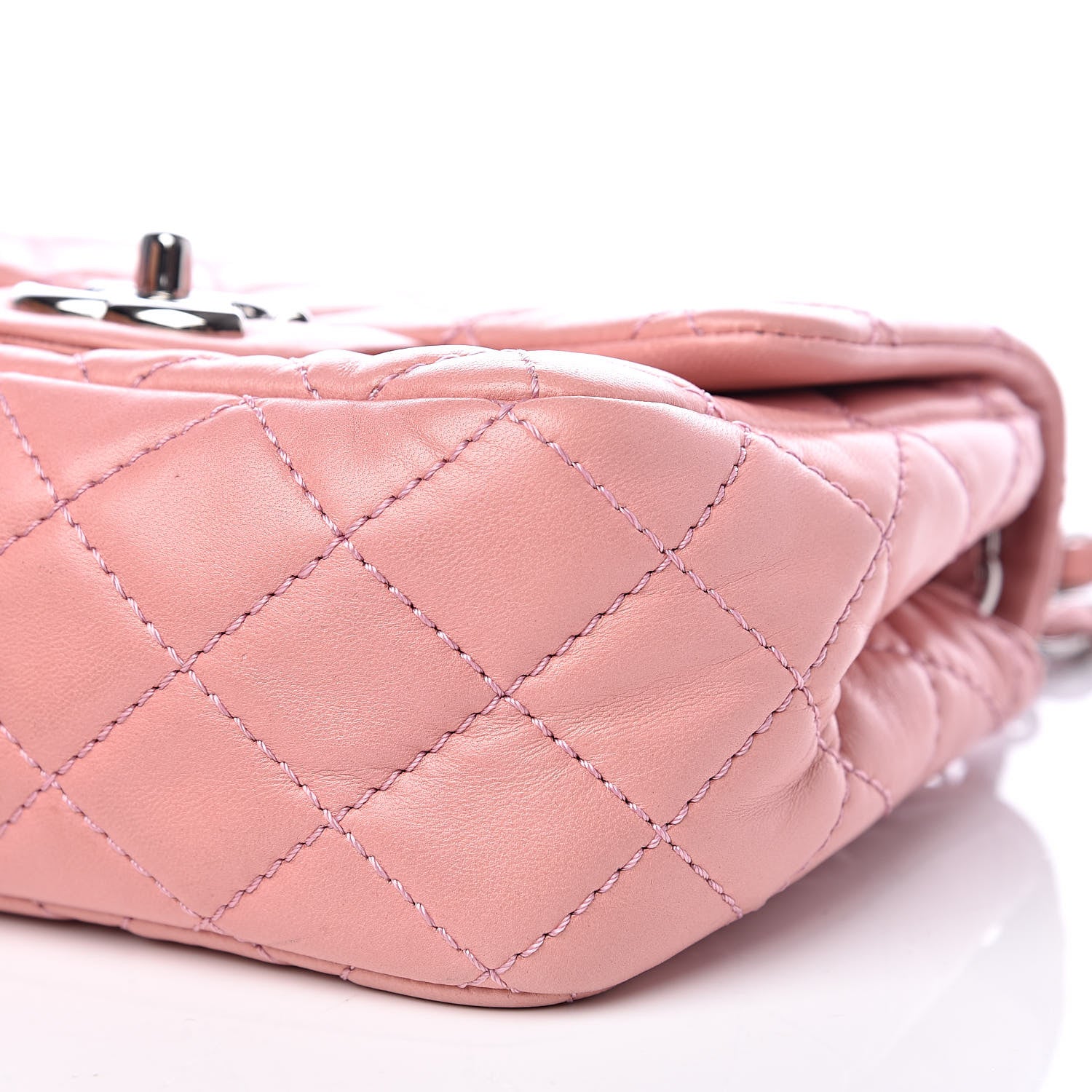 Chanel Lambskin Quilted Mini Square Flap Pink 9 of 13
