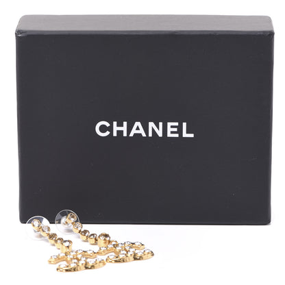Chanel CC Crystal Drop Earrings Gold 5 of 5