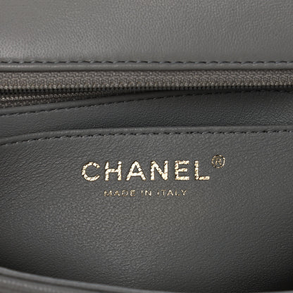 Chanel Lambskin Quilted Mini Rectangular Flap Grey 6 of 12