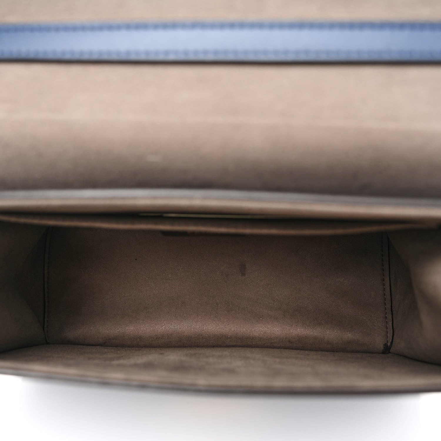 Fendi Vitello Century Opaco F is Fendi Kan I Shoulder Bag Blu Scuro 5 of 14