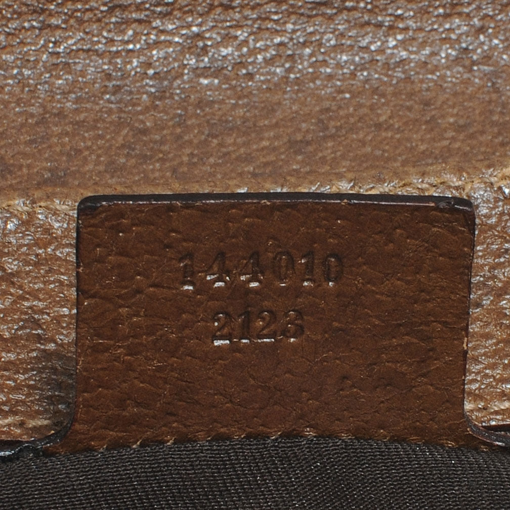 Monogram Studded Pelham Runway Flap Bag Brown