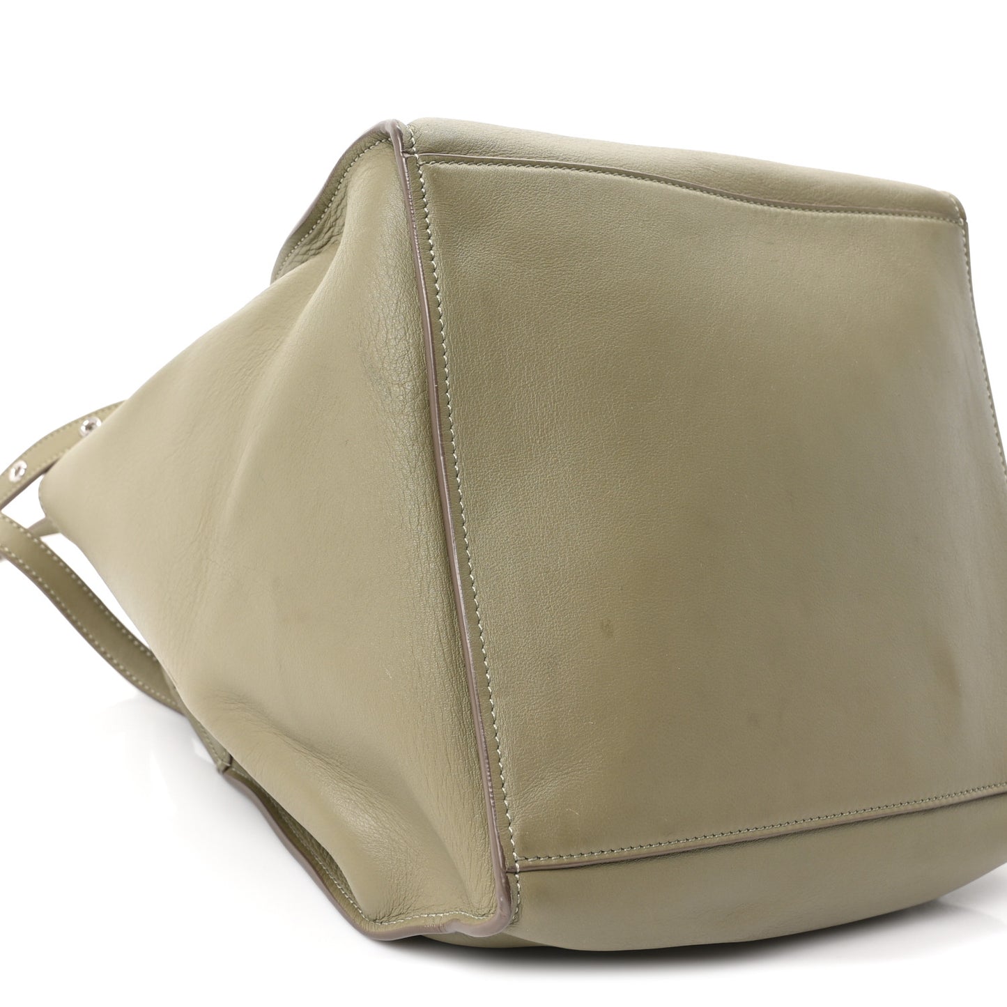 Supple Grained Calfskin Small Big Bag Sage