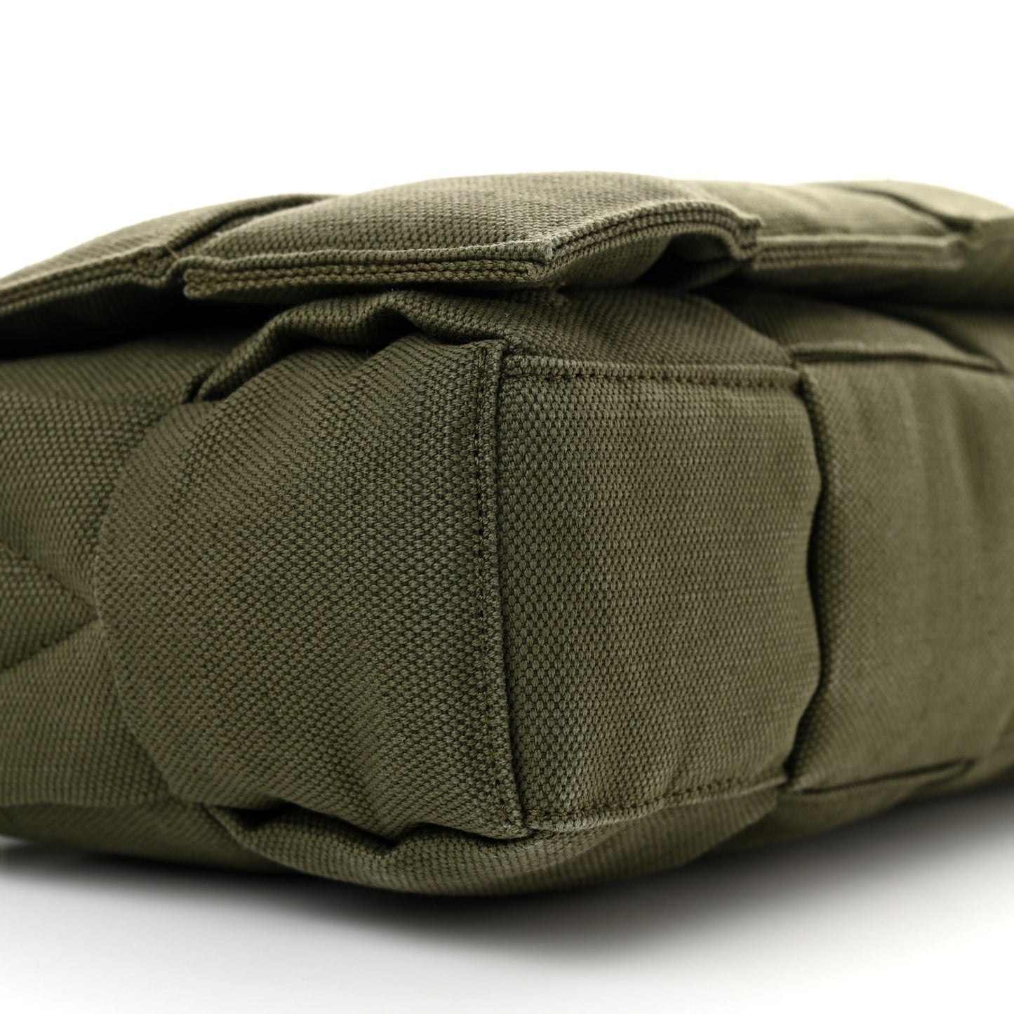 Canvas Intrecciato Padded Tech Cassette Belt Bag Crocodile