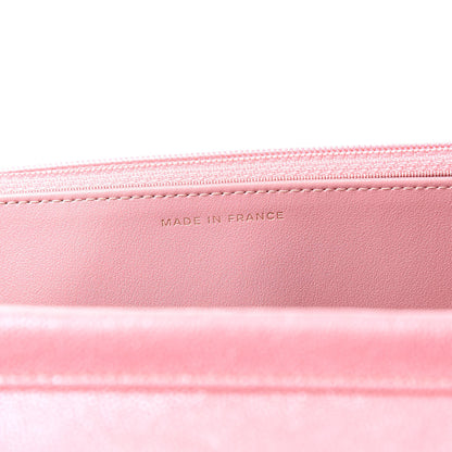 Chanel Iridescent Caviar Quilted Wallet on Chain WOC Rose Pink 7 of 12