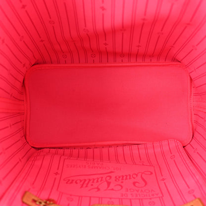 Louis Vuitton Monogram Roses Neverfull MM 5 of 10