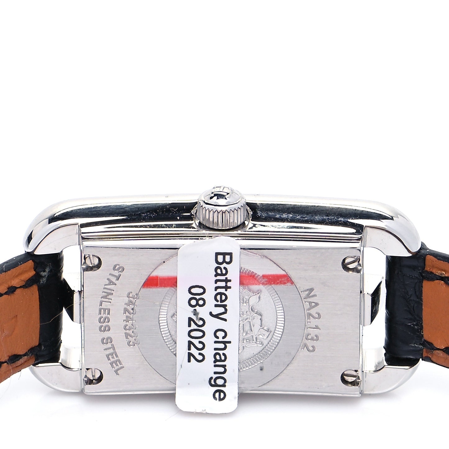 Stainless Steel Alligator Diamond 17mm Nantucket Quartz Watch Noir