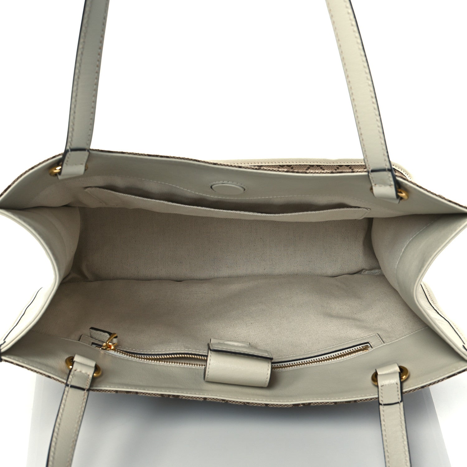 Gucci Monogram New Sakai Calfskin Lux Horsebit 1955 Tote Beige Ebony Mystic White 5 of 11