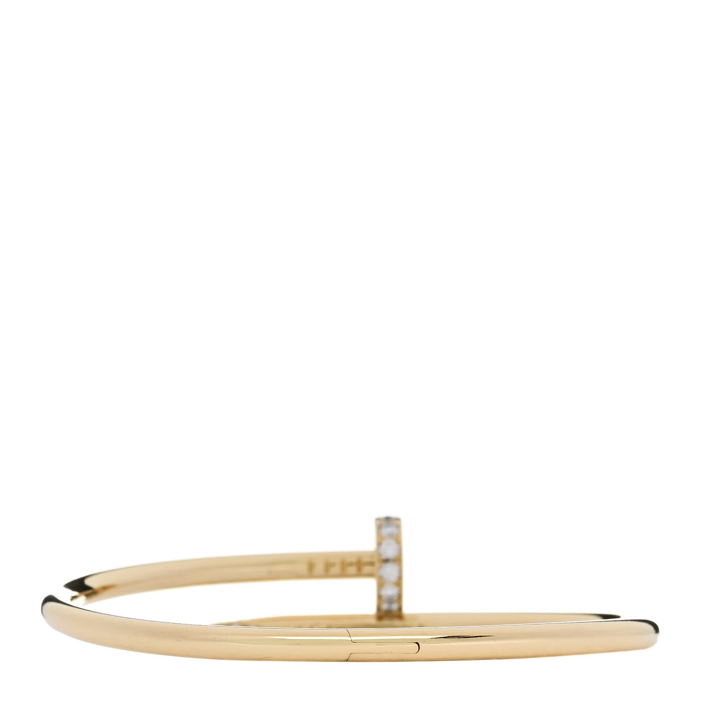 18K Yellow Gold Diamond Juste Un Clou Bracelet 17