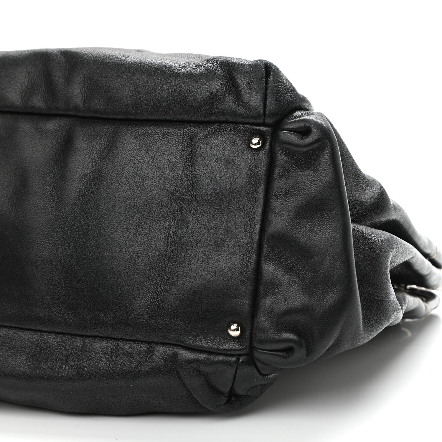 Chanel Lambskin Lax Accordion Hobo Black 10 of 10