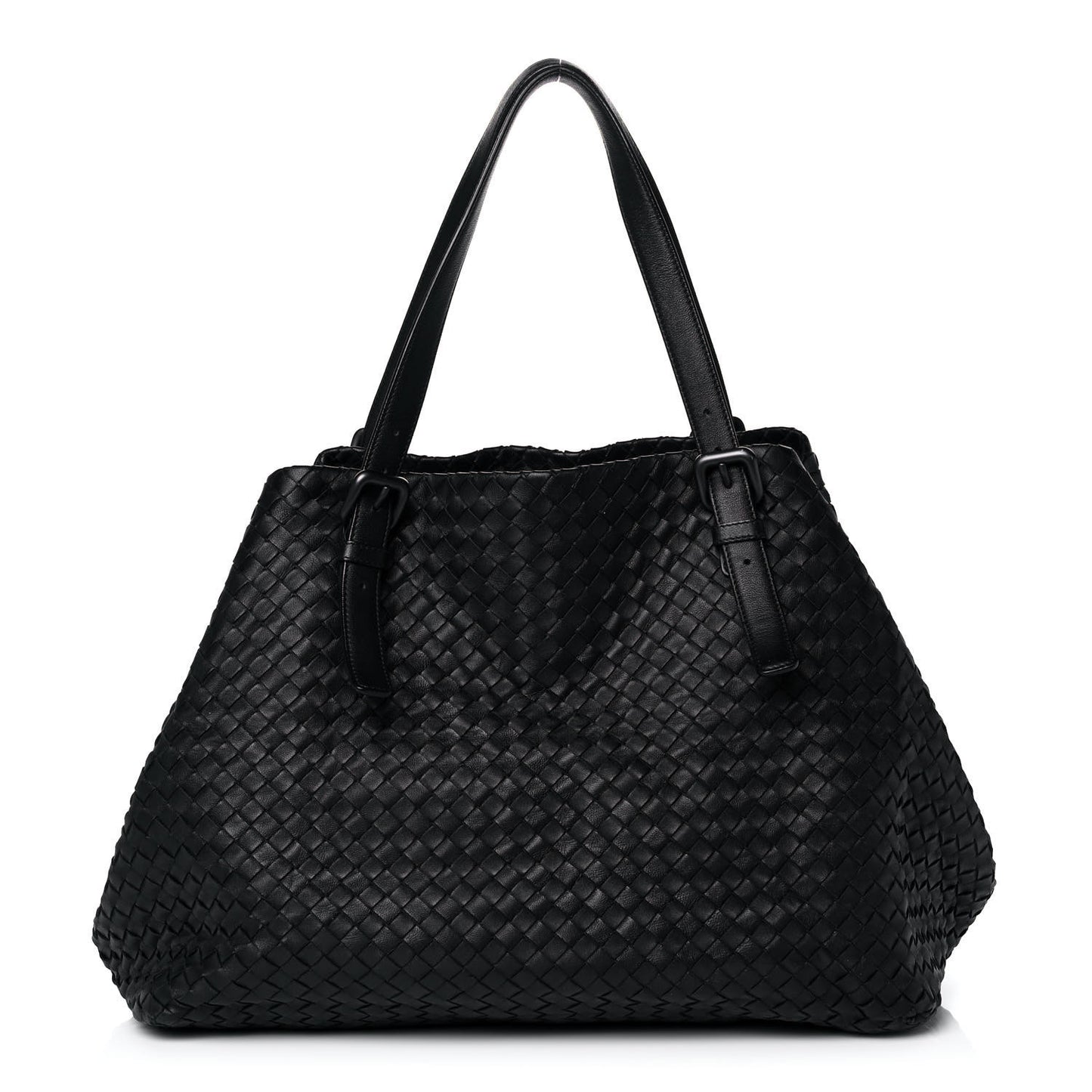 Nappa Intrecciato Large Cesta Tote Black