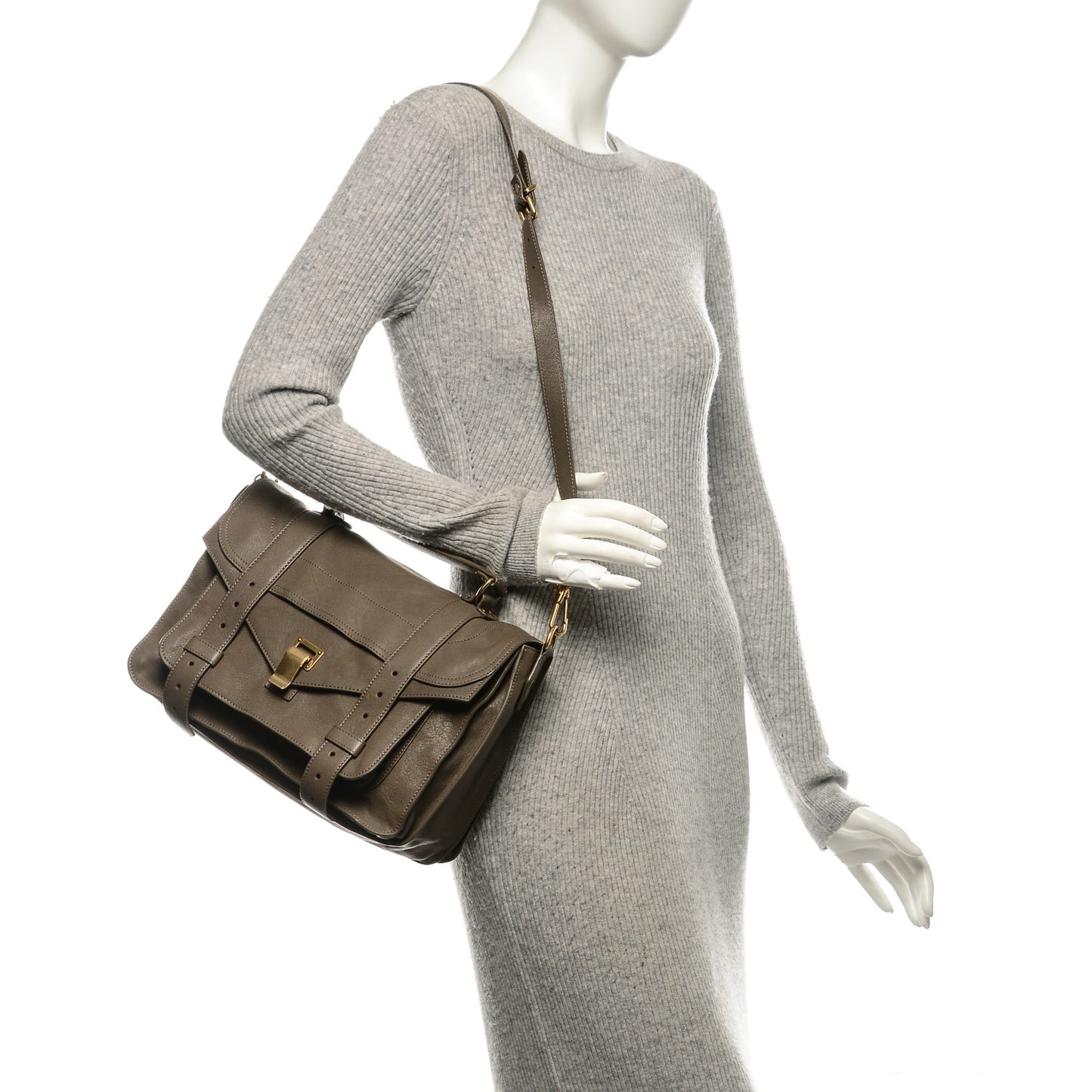 Lambskin Medium PS1 Satchel Smoke