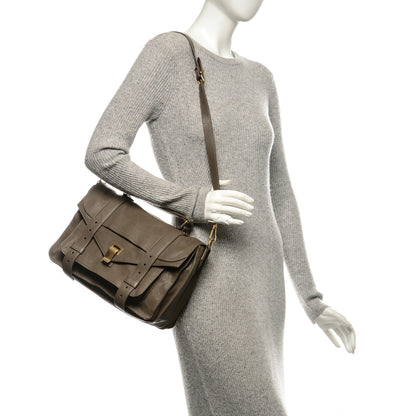 Proenza Schouler Lambskin Medium PS1 Satchel Smoke 2 of 6