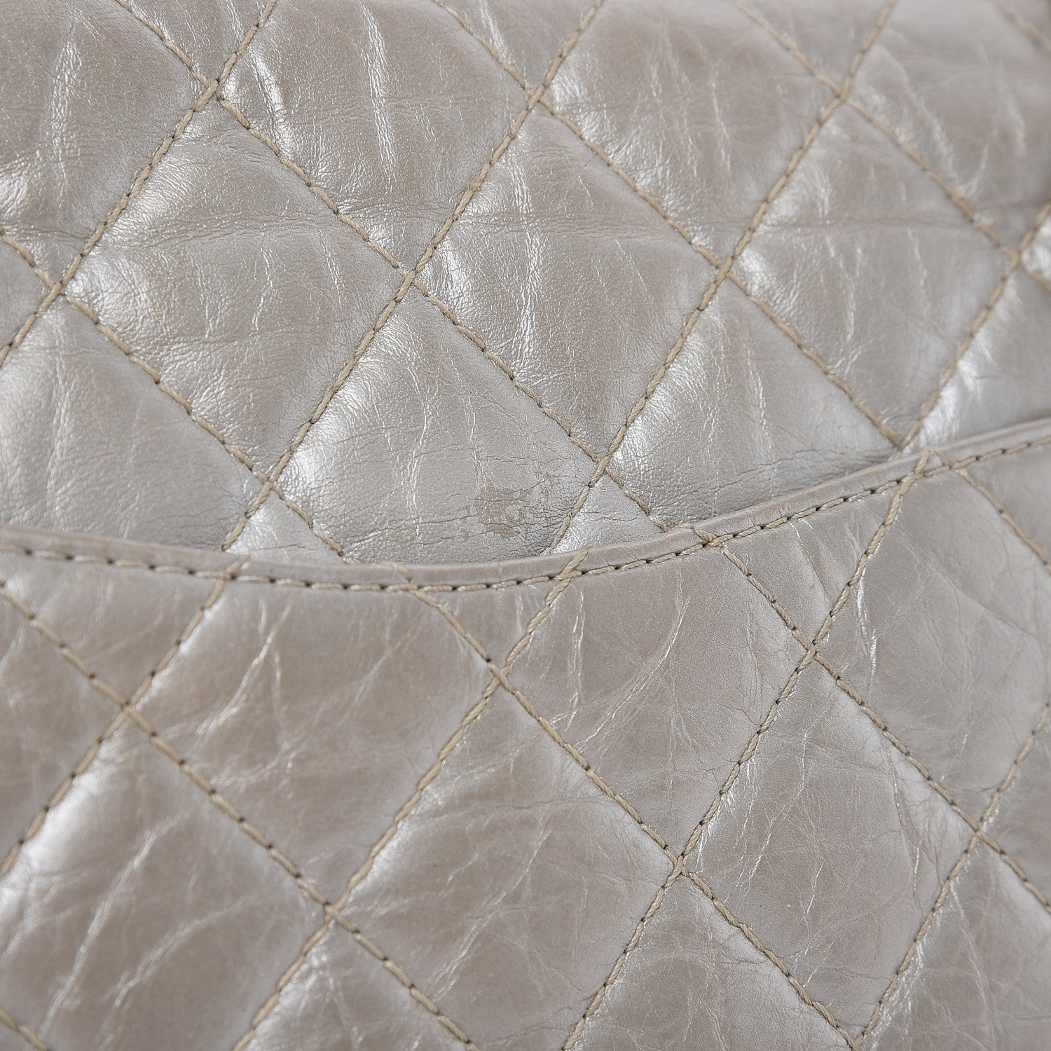 Chanel Metallic Aged Calfskin Quilted 2.55 Reissue 226 Flap Silver 7 of 9
