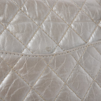 Chanel Metallic Aged Calfskin Quilted 2.55 Reissue 226 Flap Silver 7 of 9