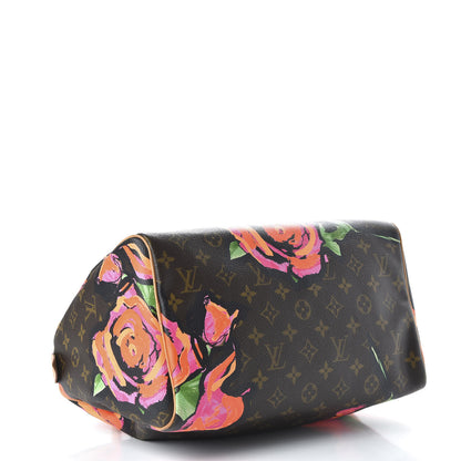 Louis Vuitton Monogram Roses Speedy 30 4 of 10