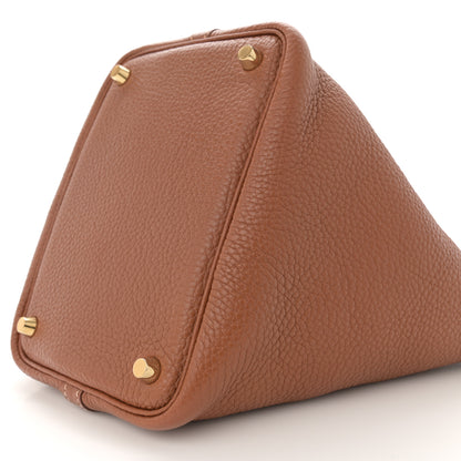 Hermes Taurillon Clemence Picotin Lock 18 PM Gold 10 of 12