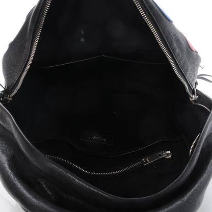 Saint Laurent Sheepskin Mini Love Appliqué City Backpack Black 8 of 8