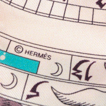 Hermes Silk Astrologie Twilly Rouge Grey Vert 3 of 6