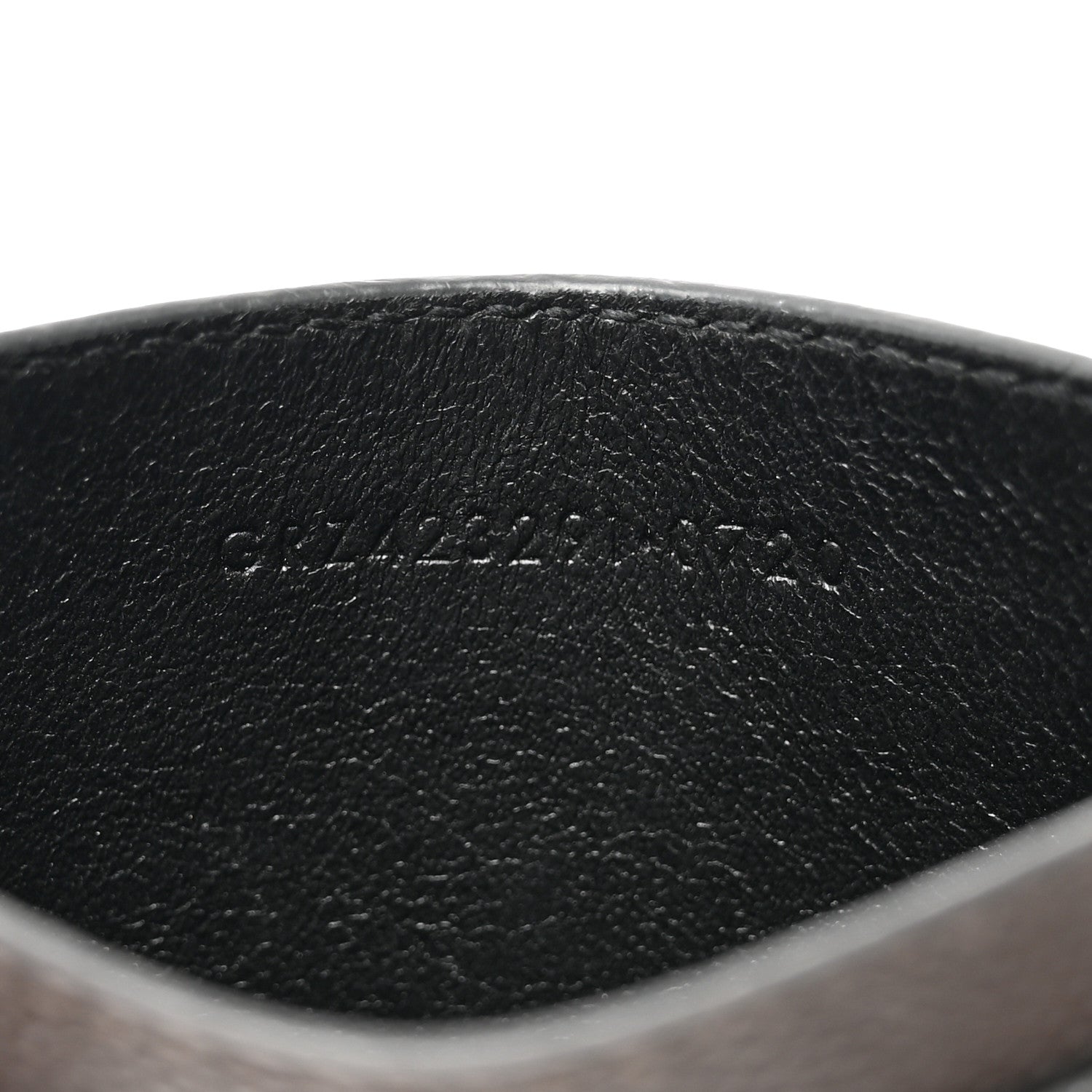 Saint Laurent Grain De Poudre Matelasse Chevron Monogram Credit Card Case Storm 7 of 7
