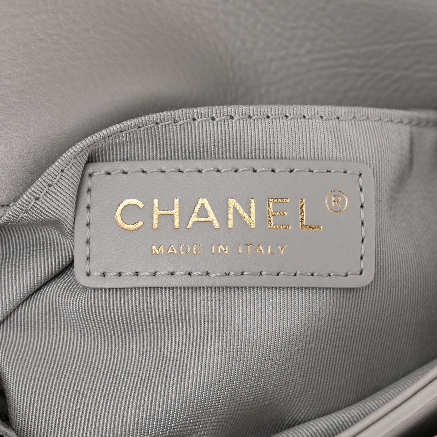 Chanel Calfskin Quilted Top Handle Flap Light Grey 6 of 11