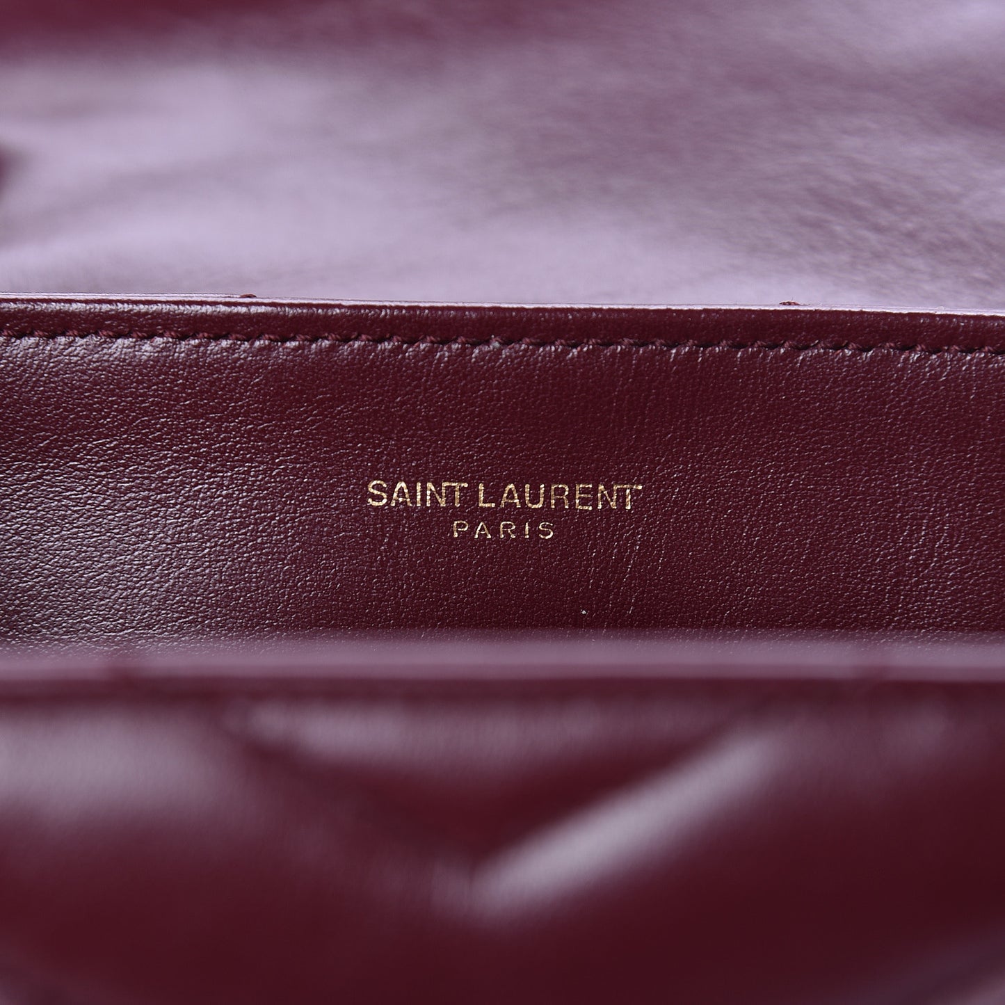 Calfskin Y Quilted Monogram Small Loulou Chain Satchel Palissandre