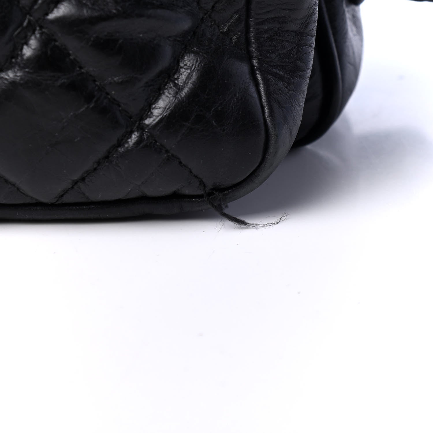 Chanel Aged Calfskin Quilted Large Casual Rock Backpack Black 4 of 5
