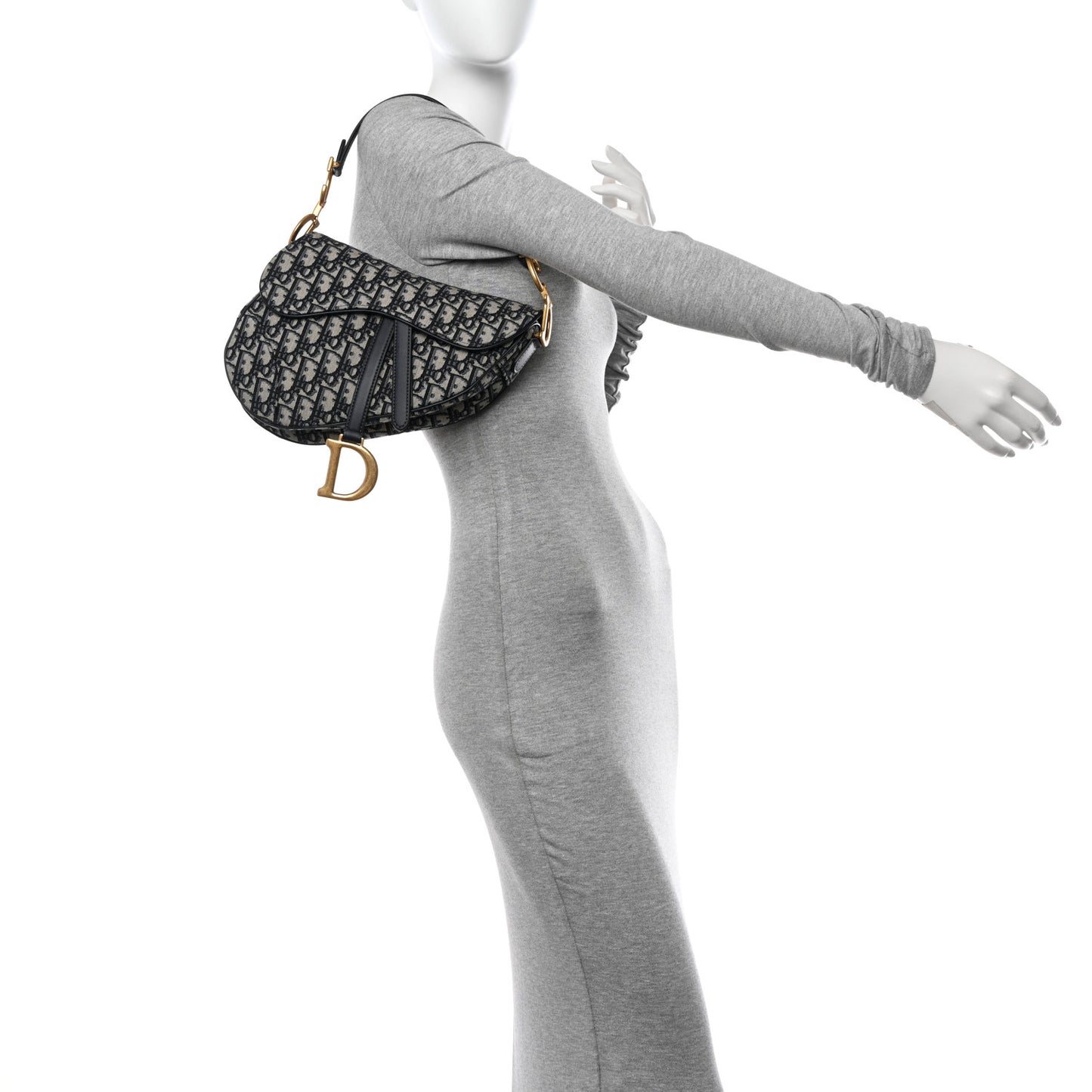 Oblique Saddle Bag Blue