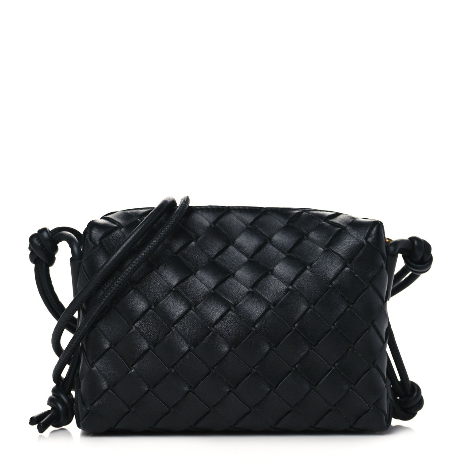 Bottega Veneta Nappa Intrecciato Mini Loop Camera Bag Black 1 of 6