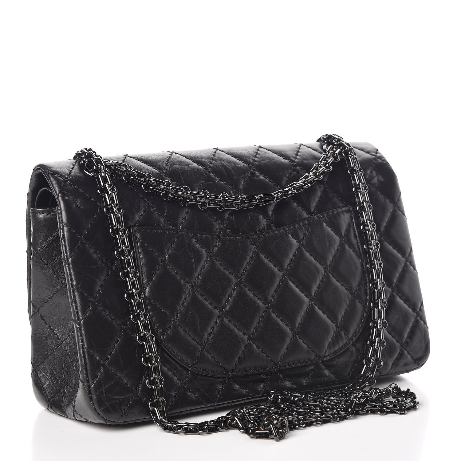 Chanel Aged Calfskin Quilted 2.55 Reissue 225 Flap So Black 3 of 10