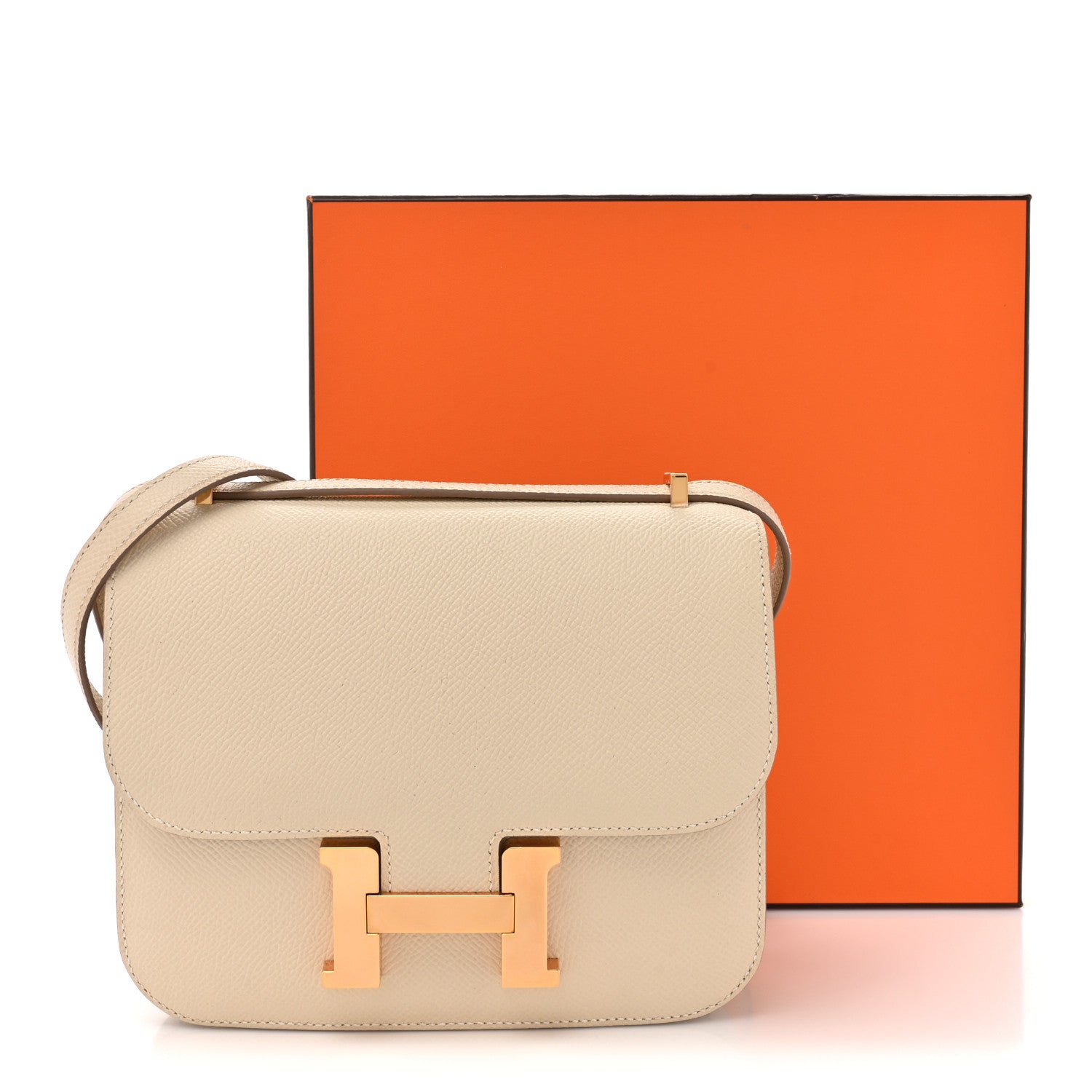 Hermes Epsom Constance 18 Craie 14 of 14