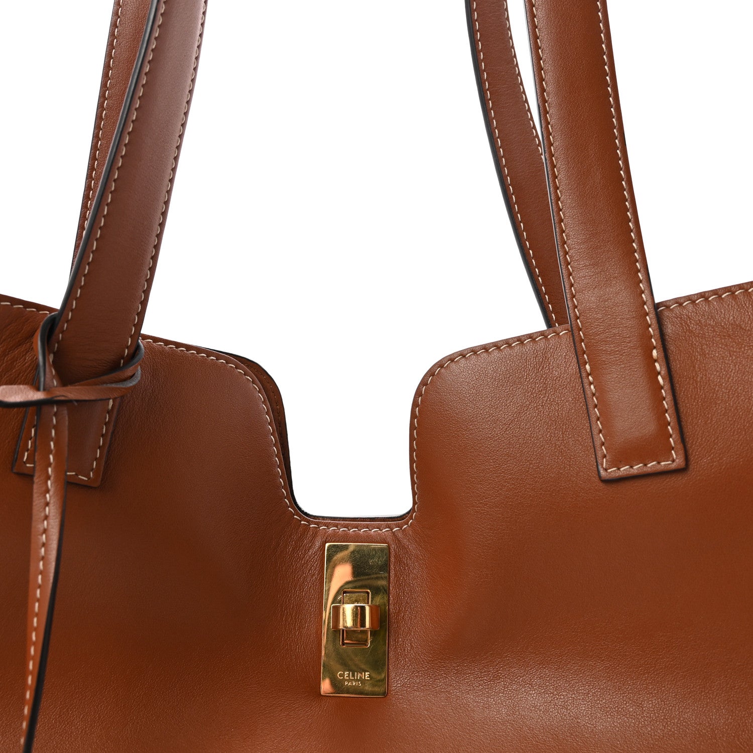 Celine Smooth Calfskin Cabas 16 Bag Tan 8 of 10