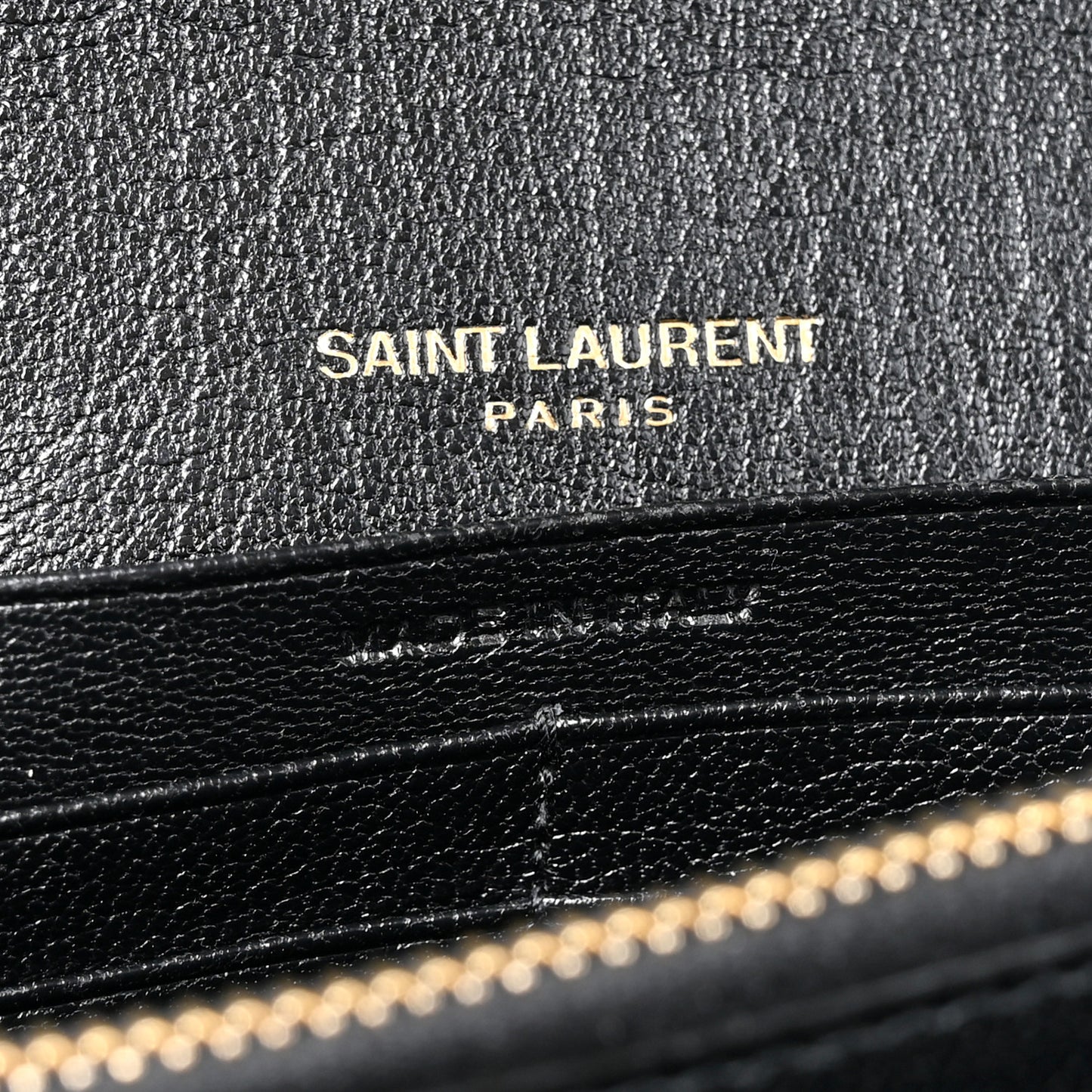 Lambskin Diamond Quilted Becky Chain Wallet Black