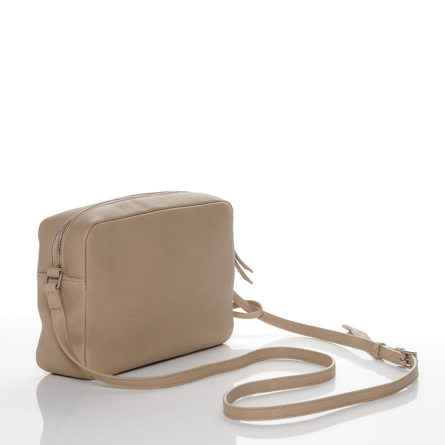 Lambskin Monogram Small Lou Camera Bag Dark Beige