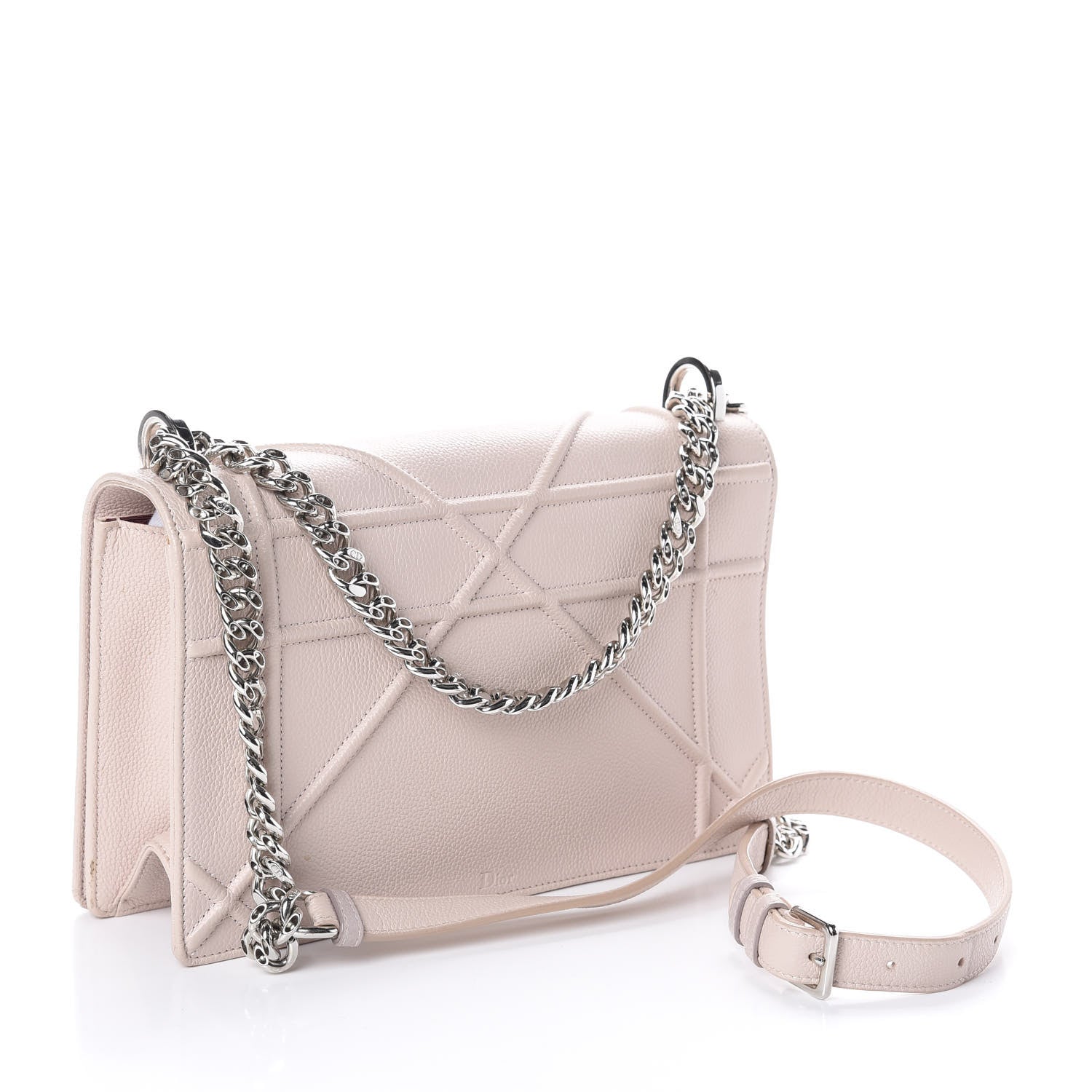 Christian Dior Grained Calfskin Cannage Medium Diorama Flap Bag Rose Poudre 3 of 9