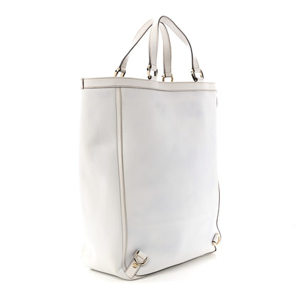 Gucci Textured Calfskin Abbey Tote  White 3 of 11