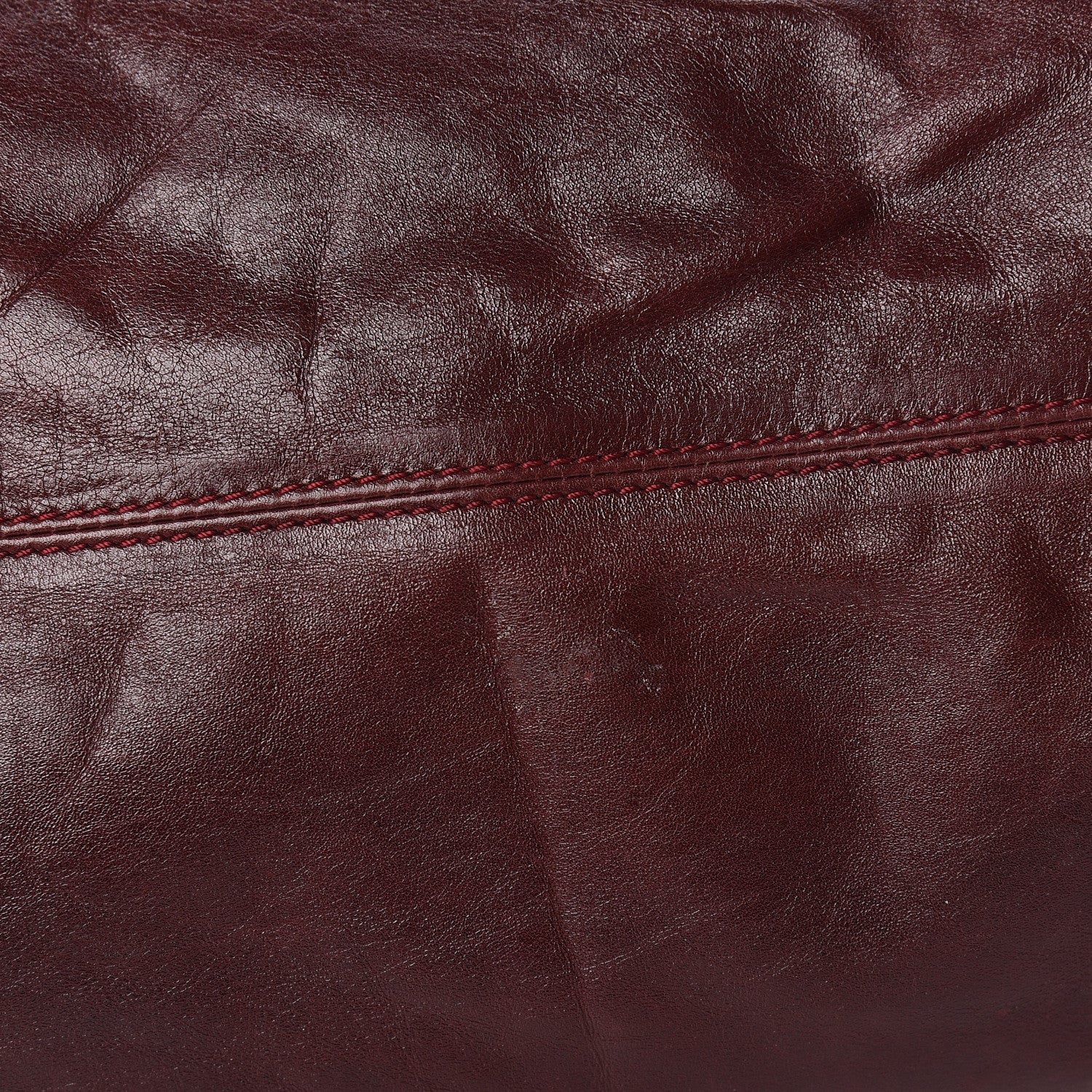 Lanvin Crinkled Lambskin Tote Black Burgundy 6 of 12