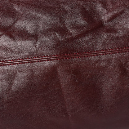 Lanvin Crinkled Lambskin Tote Black Burgundy 6 of 12