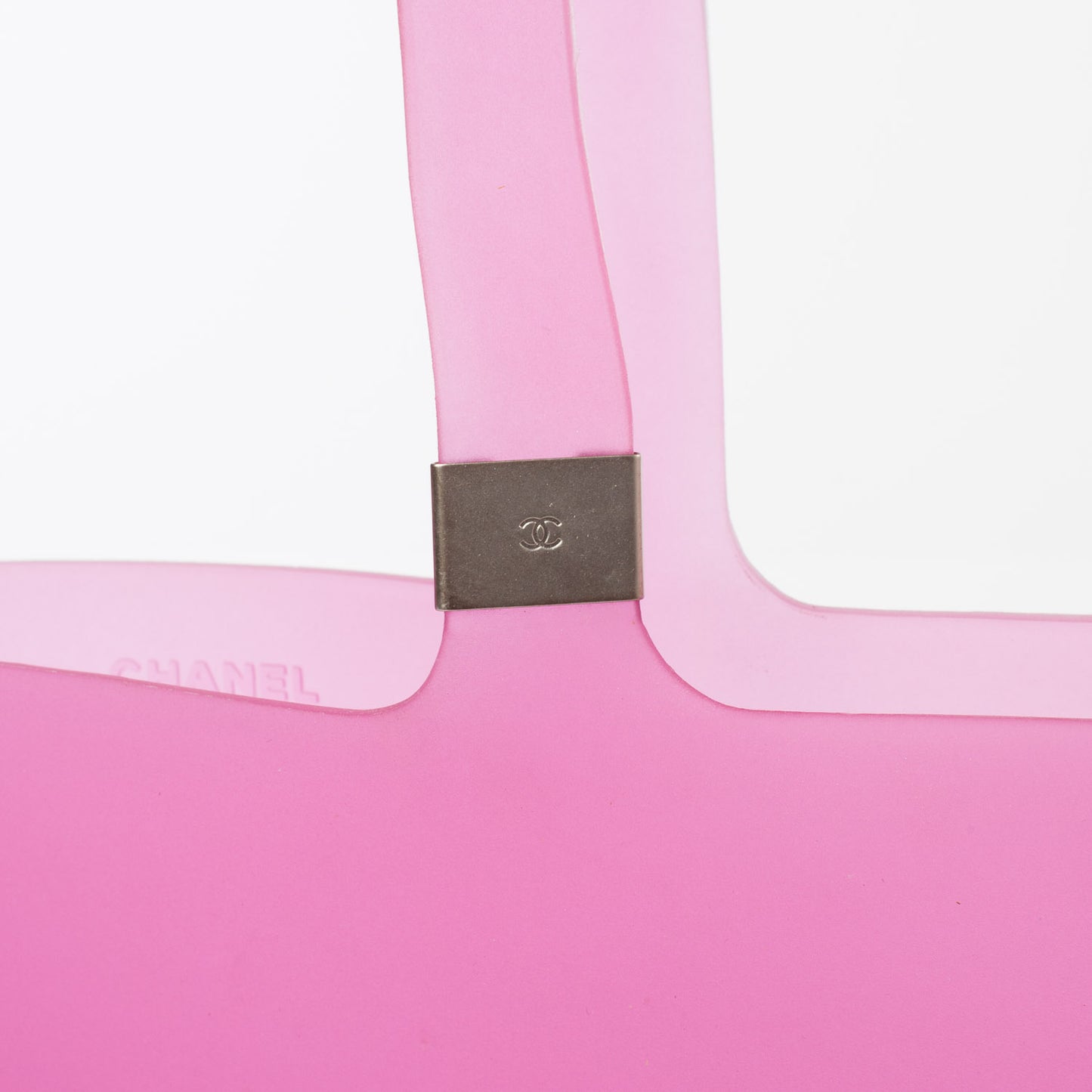 Jelly Rubber Large Tote Pink