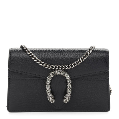 Gucci Calfskin Super Mini Dionysus Shoulder Bag Black 1 of 9