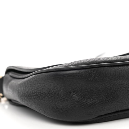 Gucci Pebbled Calfskin Medium Soho Flap Crossbody Black 9 of 10