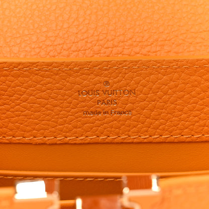 Louis Vuitton Taurillon Mini Capucines Sunbeam Yellow 6 of 10