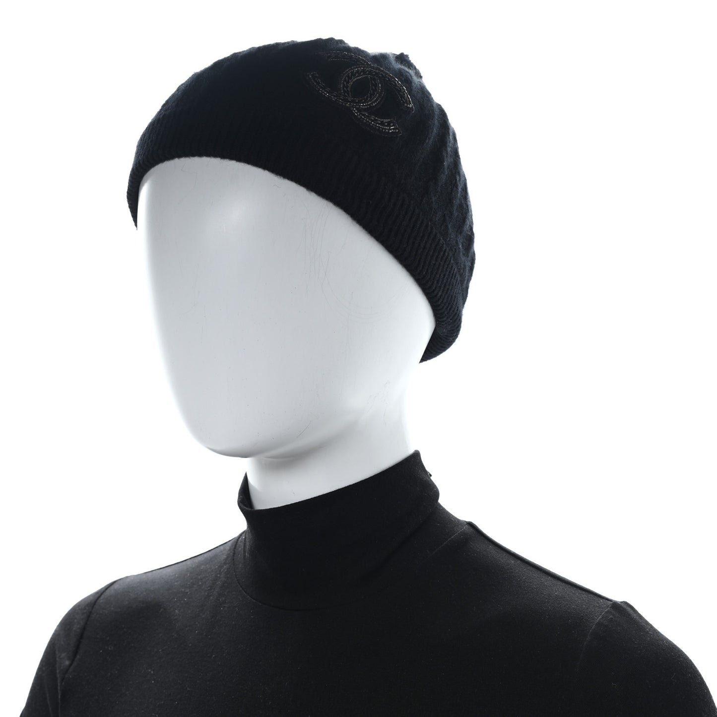 Cashmere CC Beret Black