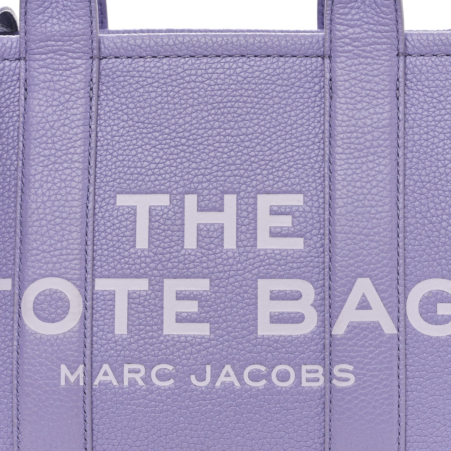 Grained Calfskin Mini The Tote Bag Purple