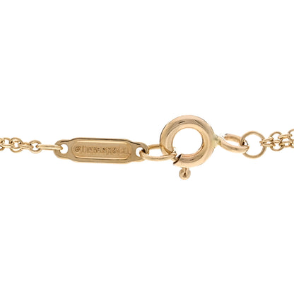 Tiffany 18K Yellow Gold Infinity Double Chain Pendant Necklace 4 of 4